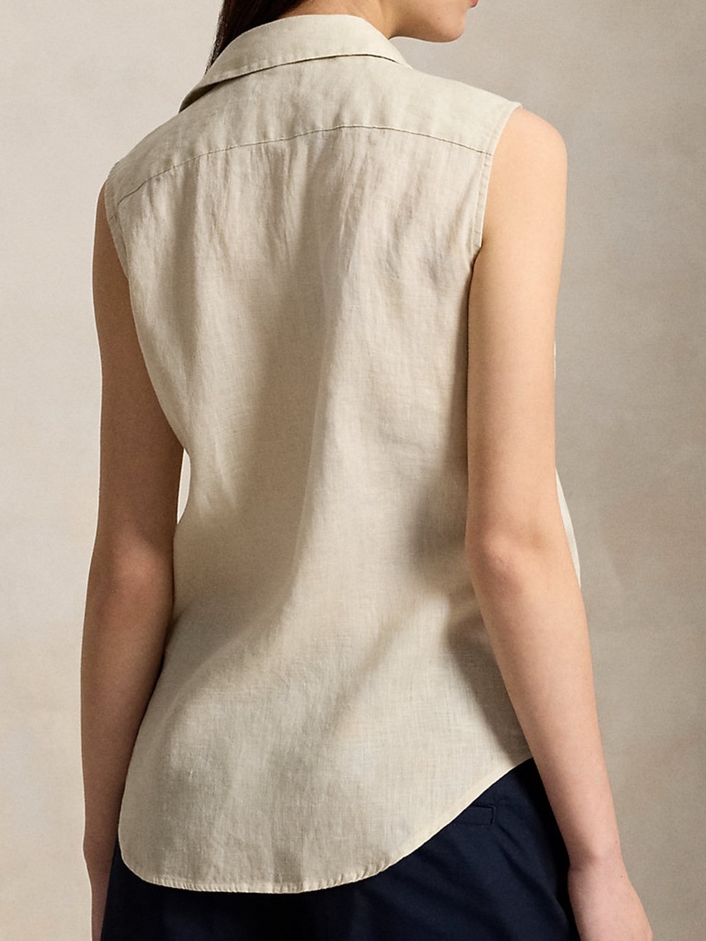 Polo Ralph Lauren Sleeveless Linen Shirt - Picture 5 of 6